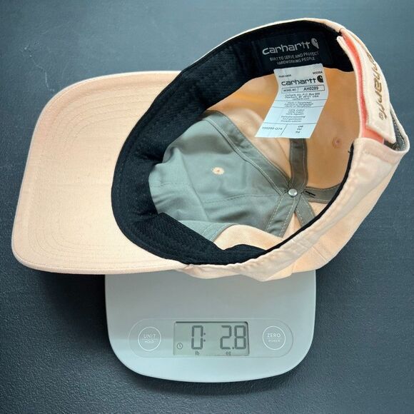 Carhartt Adjustable Strapback Light Pink Canvas Baseball Cap Hat Unisex One Size - Picture 10 of 10